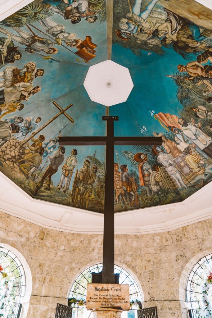 Het kruis Magellan's Cross in Cebu City in Cebu in de Filipijnen
