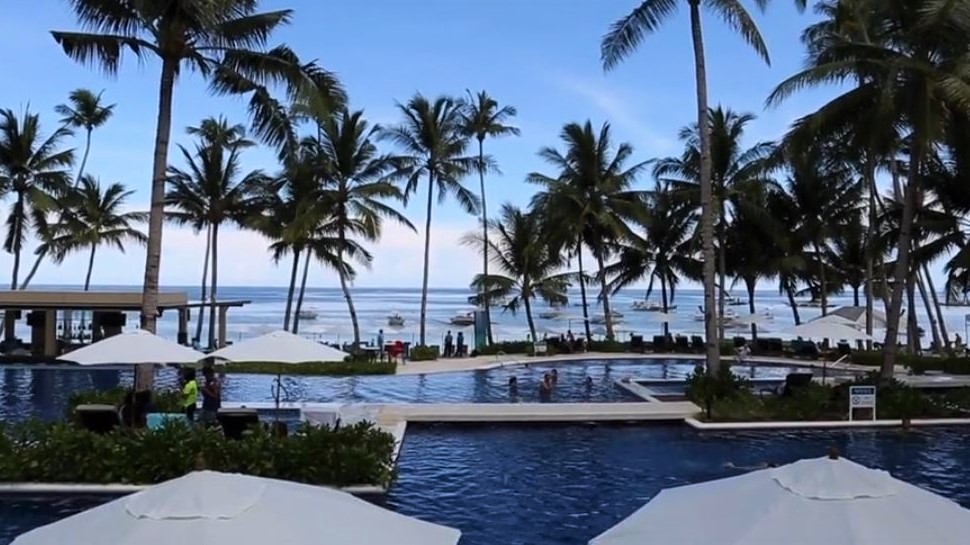 luxe hotel met zwembad in de filipijnen